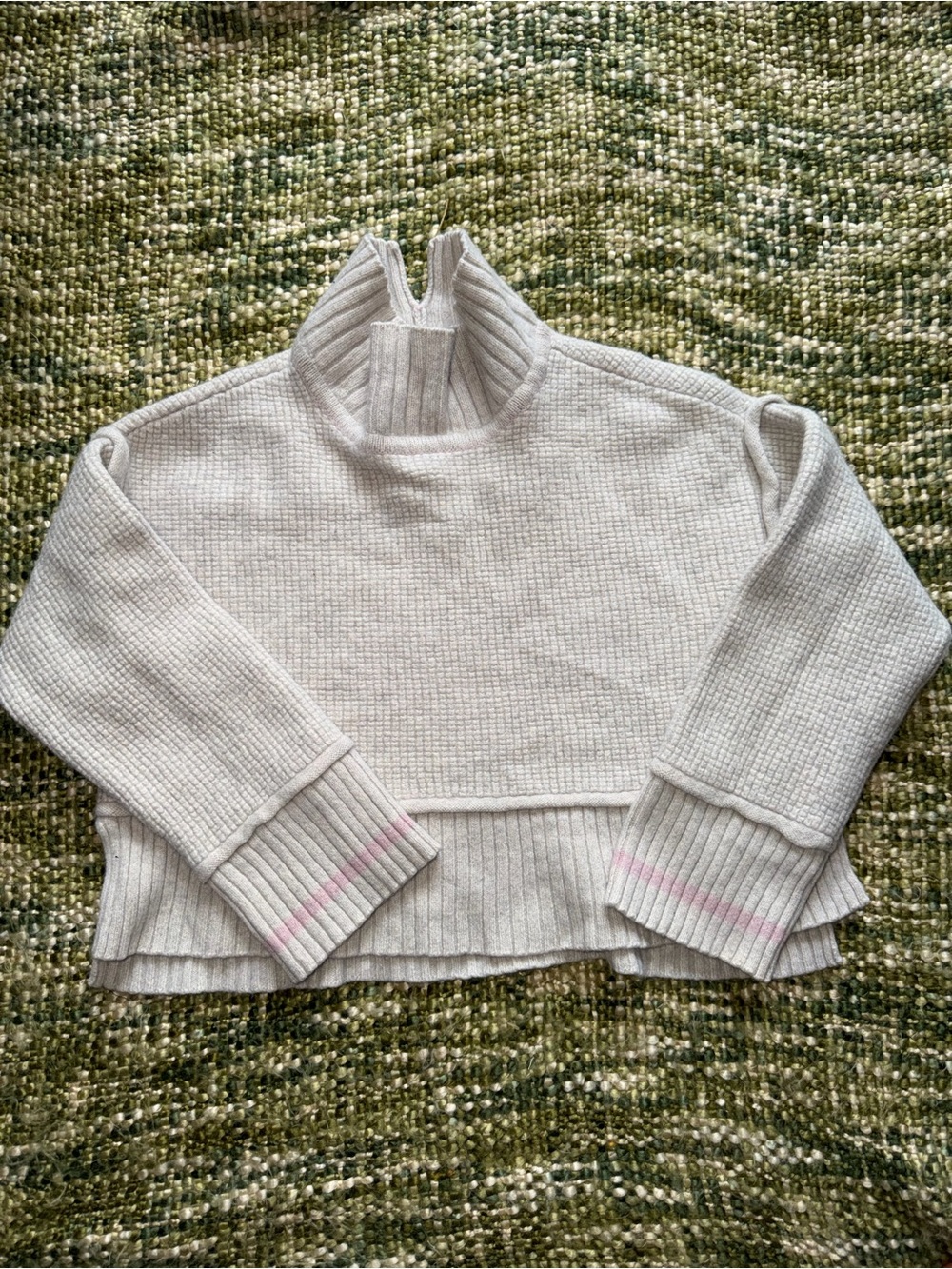 Pilcro Cashmere Cocoabella Mock-Neck Sweater Size M - Picture 3 of 8